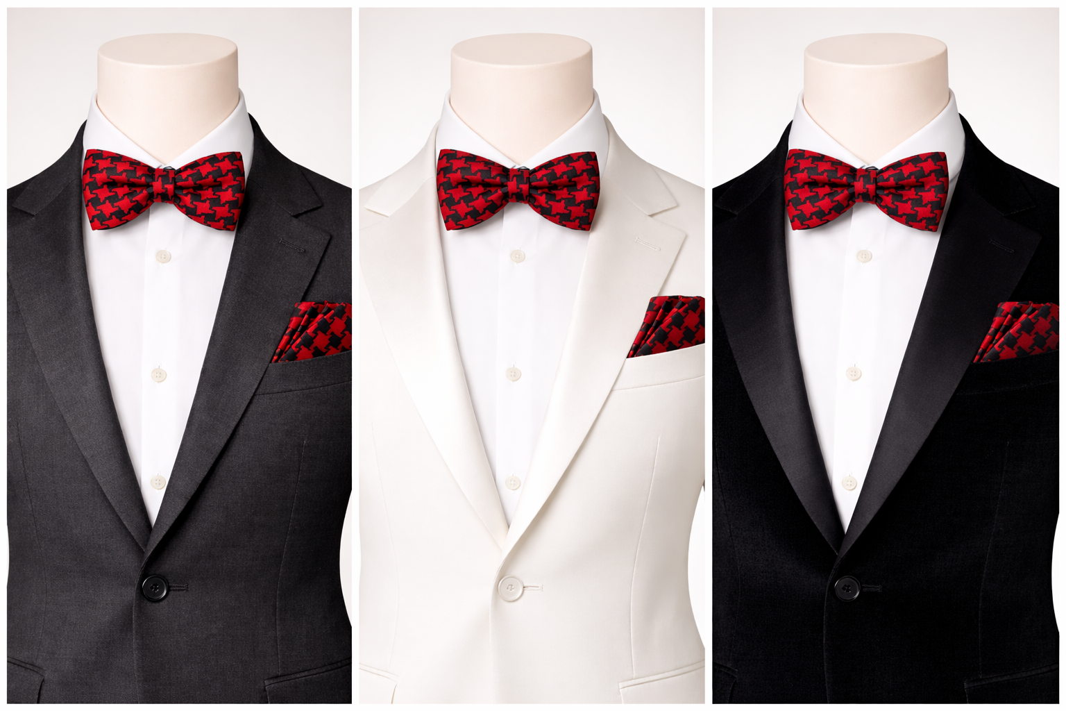 Red and Black Houndstooth