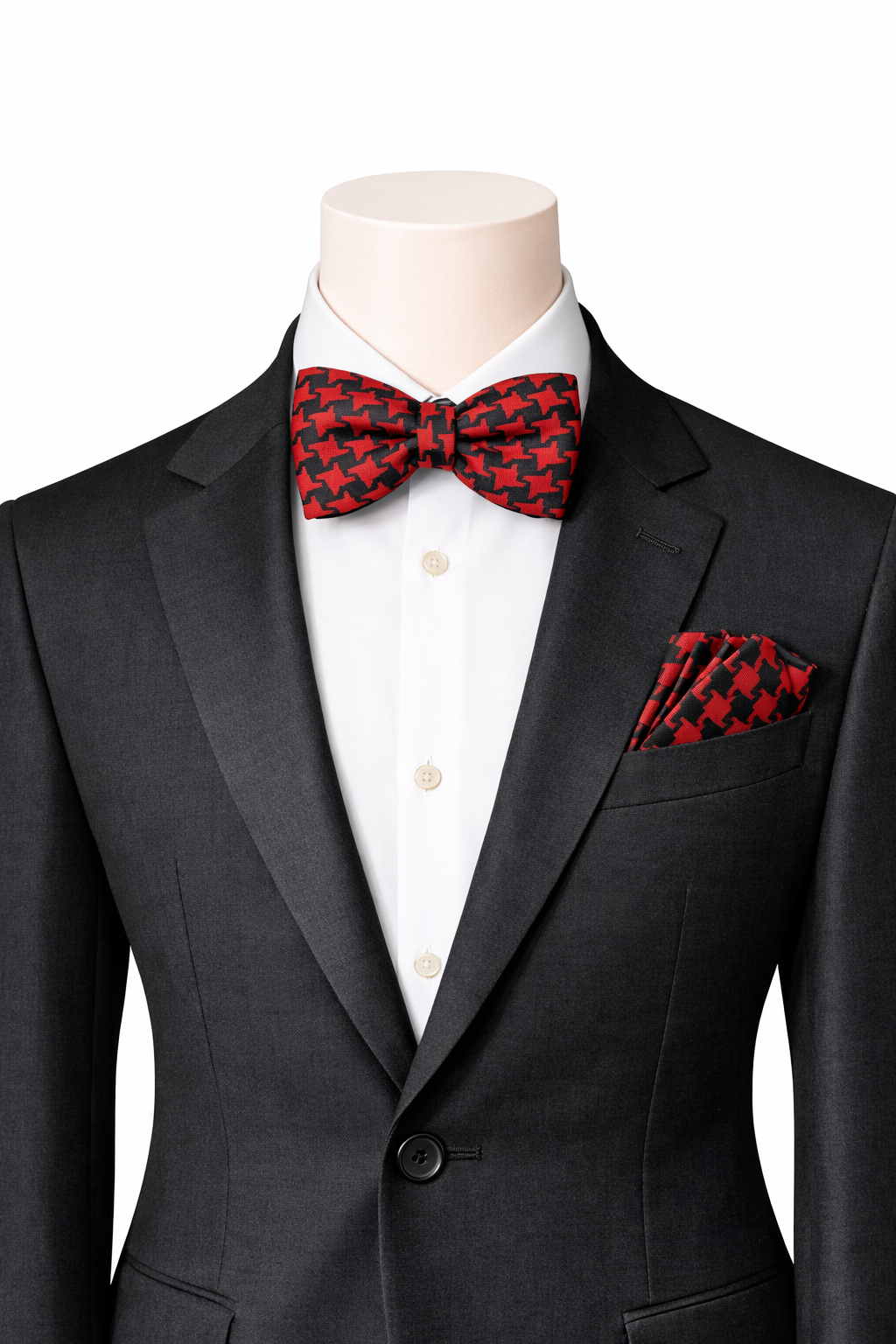 Red and Black Houndstooth