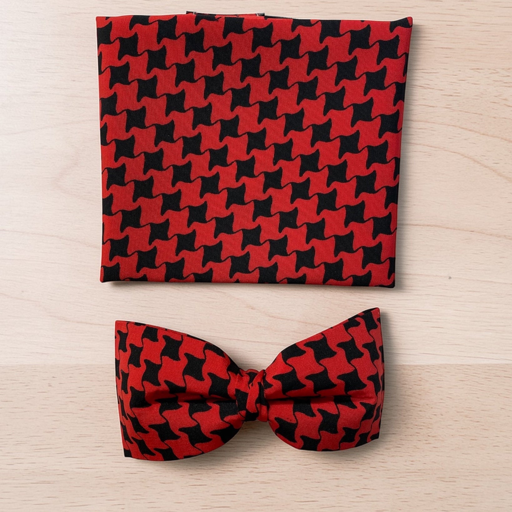 Red and Black Houndstooth