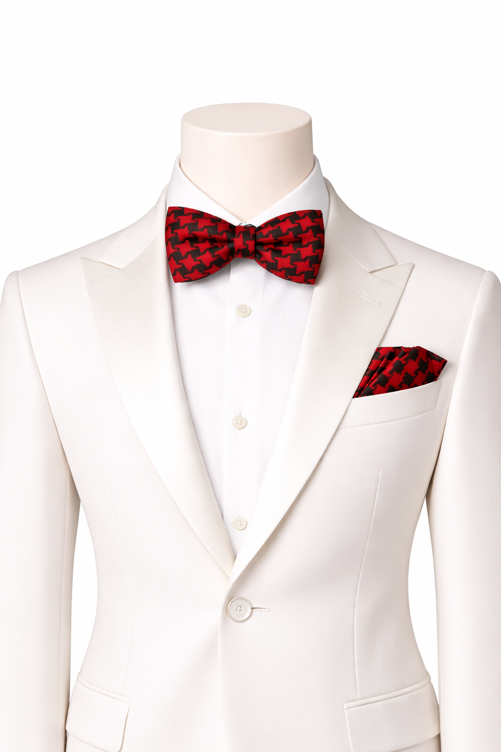 Red and Black Houndstooth