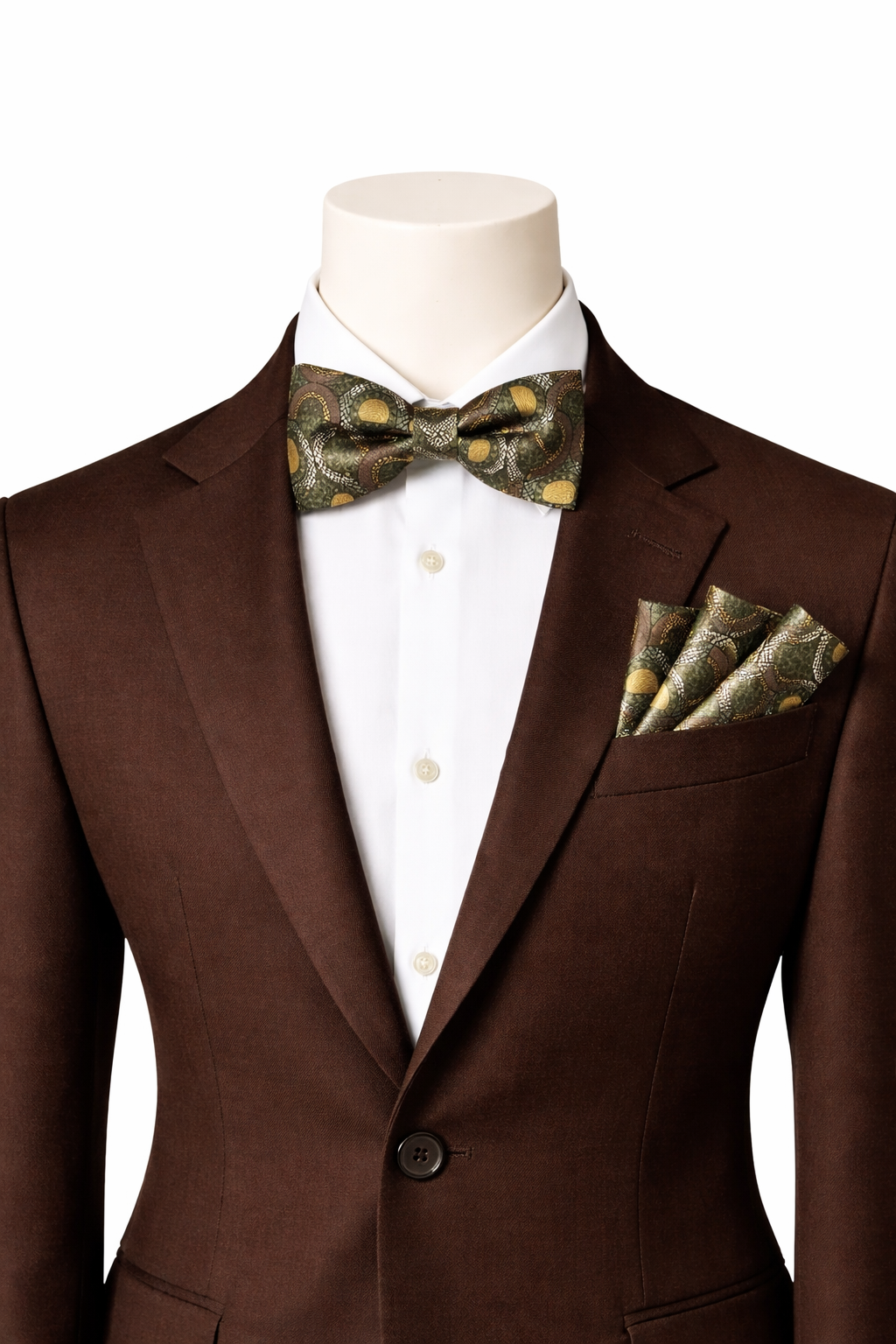 Tribe Vibe — 100% Silk Bow Tie & Pocket Square Set