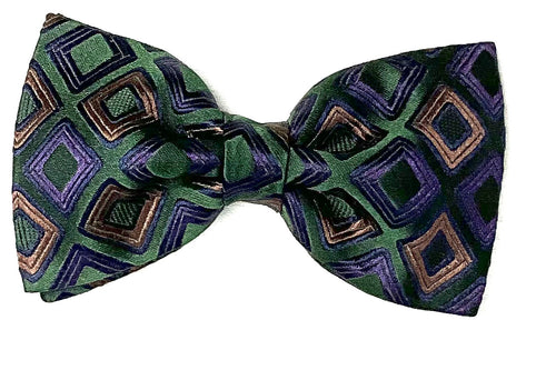 Emeralds and Diamonds  clip on Bow tie  image 0